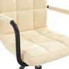 vidaXL Esszimmerstuhl Drehbar Creme Samt