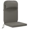 vidaXL Sonnen-Lounger Kissen 100 % Polyester Grau 55 x 124 x 5 cm
