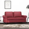 vidaXL 2-Sitzer-Sofa Weinrot 120 cm Kunstleder