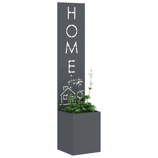 vidaXL Garten Sichtschutz-Leinwand Anthrazit 32 x 140 cm