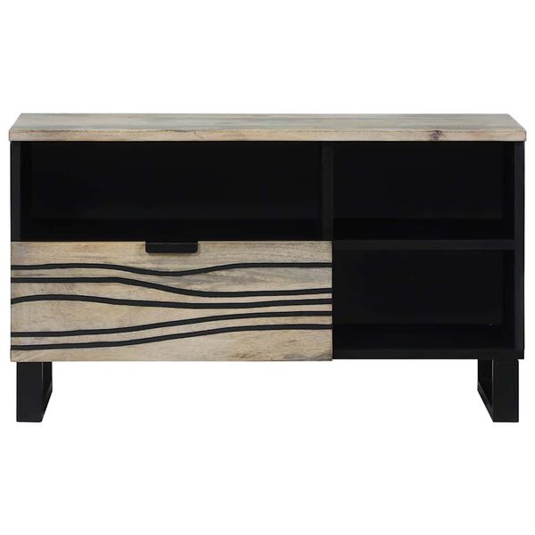 vidaXL TV-Einheiten mit Schubladen Wei&szlig; 80 x 33 x 46 cm Holzwerkstoff