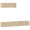 vidaXL 3-tlg. TV-Schrank-Set Sonoma-Eiche Holzwerkstoff
