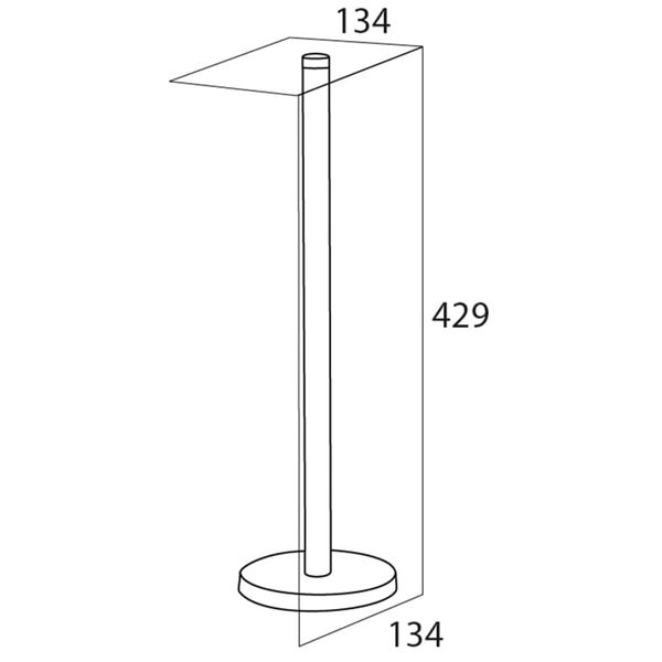 Tiger Toilettenpapierhalter Silber 13,4x13,4 cm 446420946