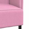 vidaXL Hoher R&uuml;cken Sofa 101cm Rosa Stoff