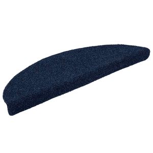 vidaXL Stufenmatten Selbstklebend 5 Stk. 56x17x3 cm Marineblau Halbrund