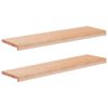 vidaXL Treppenstufen 2 stk. 100 x 30 x 2 cm Natur Massivholz Buche