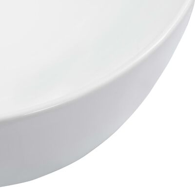 vidaXL Waschbecken 42,5 x 42,5 x 14,5 cm Keramik Weiß