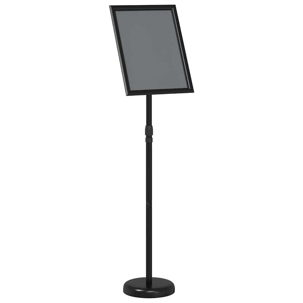 vidaXL Messest&auml;nde Schwarz 25 x 25 x 125 cm Aluminium