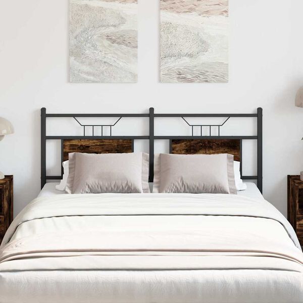 vidaXL Ersatz-Kopfteil R&auml;uchereiche 137 cm Holzwerkstoff und Stahl