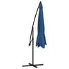 vidaXL Ampelschirm mit Aluminium-Mast 350 cm Blau
