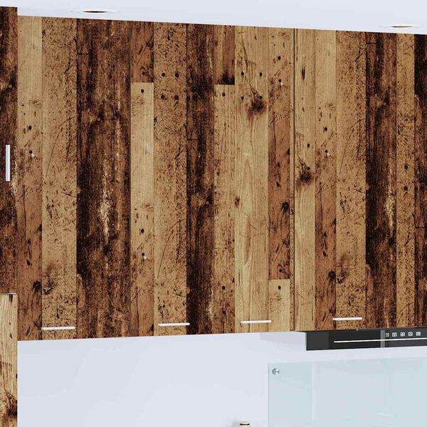 vidaXL H&auml;ngeschrank mit T&uuml;r Altholz 60 x 31 x 100 cm Holzwerkstoff