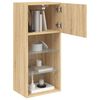 vidaXL TV-Schrank mit LED-Leuchten Sonoma-Eiche 40,5x30x90 cm