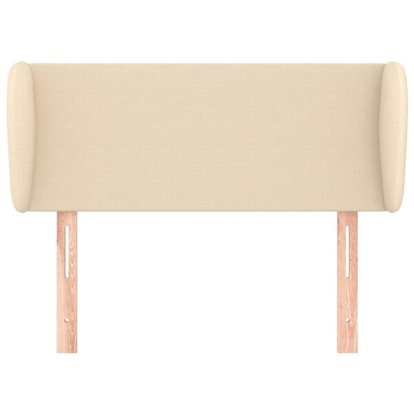 vidaXL Kopfteil mit Ohren Creme 103x23x78/88 cm Stoff