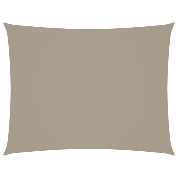vidaXL Sonnensegel Oxford-Gewebe Rechteckig 3x4,5 m Taupe