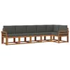 vidaXL Outdoor-Sofagarnitur 6 stk. Natur und Anthrazit