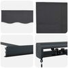 vidaXL Einziehbare Markise Anthrazit und Grau 400 x 300 cm