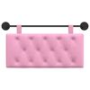 vidaXL H&auml;ngevorderseite Wandmontiert Rosa 100 x 55 x 7 cm Stoff