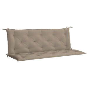 vidaXL Gartenbank-Auflage Taupe 150x(50+50)x7 cm Oxford-Gewebe