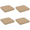 vidaXL 4-teilige Sitzkissen VUGHT 4 pcs 100 % Polyester Sand