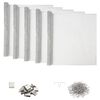 vidaXL Lichtschachtabdeckung mit Clips 5 stk. 70 x 130 cm Aluminium
