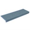 vidaXL Stufenmatten 15 Stk. 65x21x4 cm Seeblau Rechteckiger Rand