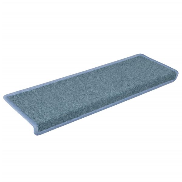 vidaXL Stufenmatten 15 Stk. 65x21x4 cm Seeblau Rechteckiger Rand