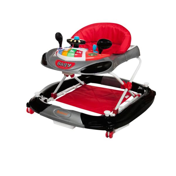 Baninni 2-in-1 Lauflernhilfe Rosco Rot und Schwarz BNBW004-CHBK