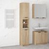 vidaXL Badschrank Sonoma-Eiche 32x34x188,5 cm Holzwerkstoff