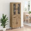 vidaXL Highboard Artisan-Eiche 69,5 x 34 x 180 cm Holzwerkstoff