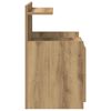 vidaXL Nachttisch mit 2 Schubladen Artisan-Eiche 40x36,5x62 cm