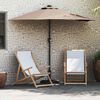 vidaXL Garten-Sonnenschirm Taupe 294 x 150 x 223 cm