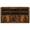 vidaXL Sideboard mit LED-Leuchten R&auml;uchereiche 123x37x67 cm