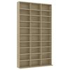 vidaXL CD-Schrank Sonoma-Eiche 102x23x177,5 cm Holzwerkstoff