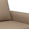 vidaXL 2-Sitzer-Sofa Cappuccino-Braun 140 cm Kunstleder