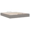 vidaXL Ottoman-Bett ohne Matratze Taupe 160x200 cm Stoff