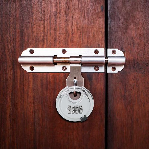 vidaXL Diskusschl&ouml;sser mit Schl&uuml;sseln 6 pcs Silber 7 x 2,3 x 7 cm