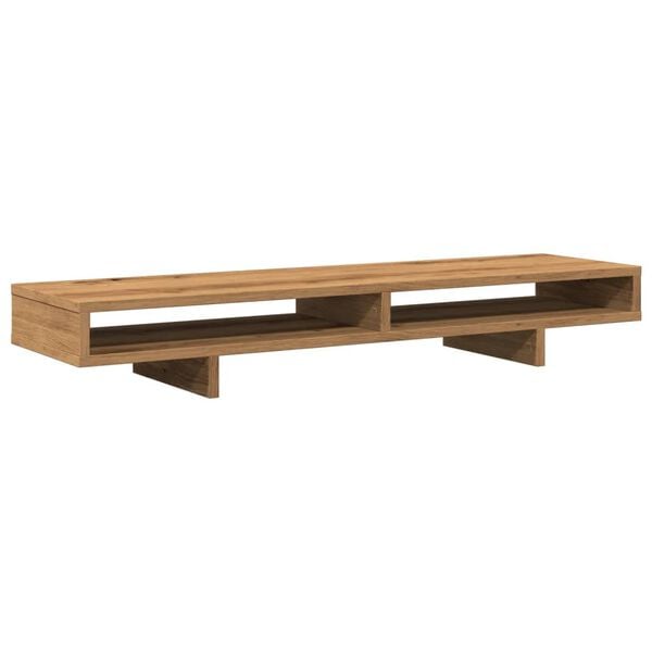 vidaXL Monitorst&auml;nder Artisan-Eiche 100x27x15 cm Holzwerkstoff