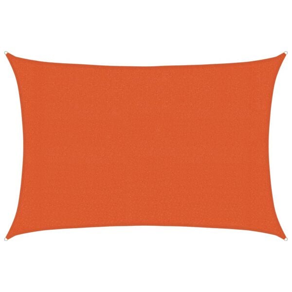 vidaXL Sonnensegel 160 g/m² Rechteckig Orange 3x5 m HDPE
