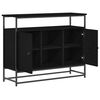 vidaXL Sideboard Schwarz Eichen-Optik 100 x 35 x 80 cm Holzwerkstoff