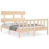 vidaXL Massivholzbett ohne Matratze 140x190 cm Kiefernholz