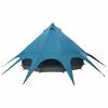 vidaXL Teepee Zelt f&uuml;r 5 Personen Blau und Grau 600 x 600 x 347 cm