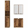 vidaXL Badezimmerschrank-Set mit Regal 3 pcs Altholz Holzwerkstoff