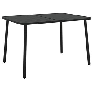 vidaXL Gartentisch Anthrazit 110x80x71 cm Stahl
