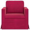 vidaXL Sofa Weinrot Gesamtabmessungen: 78 x 78 x 80 cm (B x T x H)