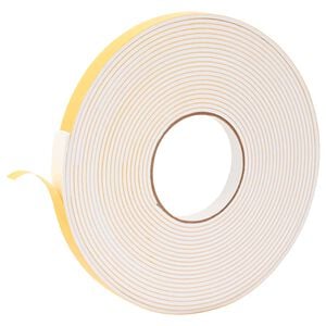 vidaXL Selbstklebendes Schaumstoffband Wei&szlig; 15 mm x 10 m CR-Schaum