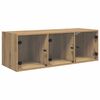 vidaXL Wandschrank Artisan-Eiche 102 x 37 x 35 cm Holzwerkstoff