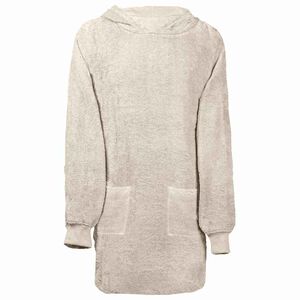 vidaXL Decken-Hoodie KINN Creme L Baumwolle