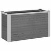 vidaXL Hochbeet Grau 75 x 30 x 42 cm WPC und Aluminium