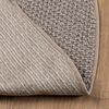 vidaXL Bereichsteppiche Rund LUGO Taupe &Oslash; 200 CM Polyester