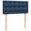 vidaXL Boxspringbett mit Matratze Blau 100x200 cm Stoff